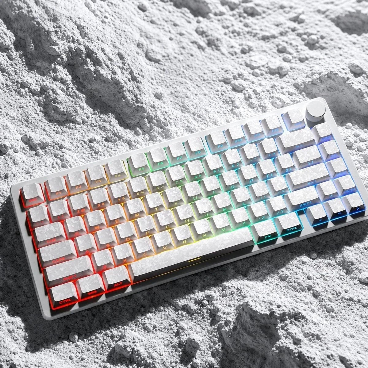 Carbon Pattern Side-Printed Keycap Set for MX-Style Keyboards