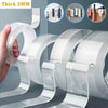 Transparent Nano Double-Sided Tape - Reusable, Waterproof, No-Residue Adhesive