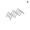 W-shaped stainless steel soap holder with a drainage tray