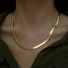 Gold-Plated Stainless Steel Snake Chain Necklace