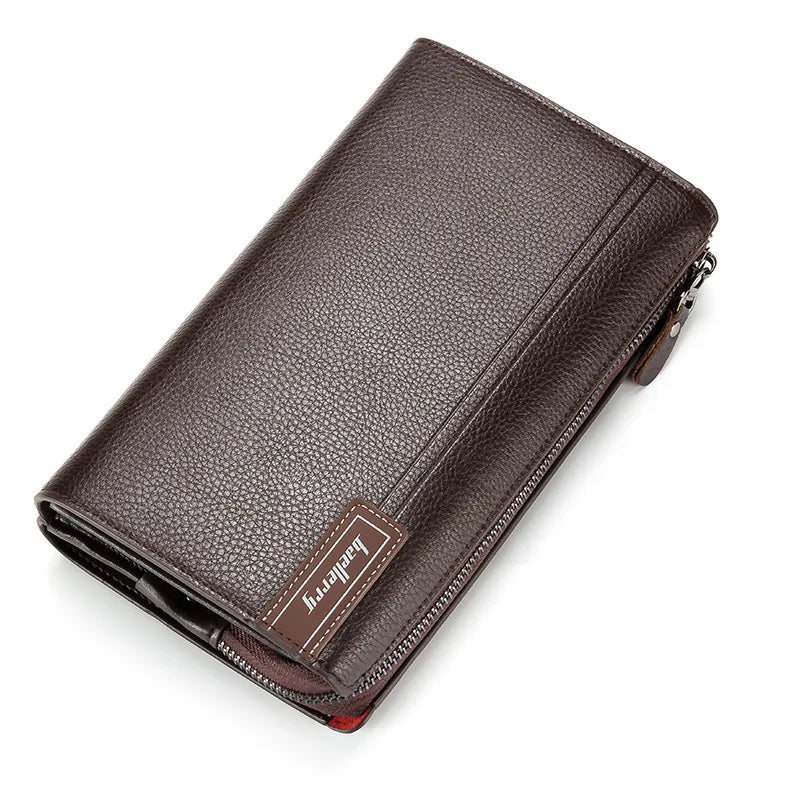 Premium Men's Business Handbag with Large Capacity and Zipper Closure