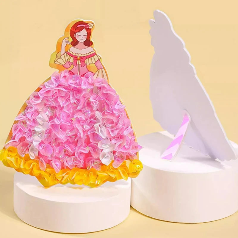 Rainbow Paper Puncture Painting Craft Kit for Kids
