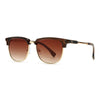Lunettes de soleil rétro à monture demi-cadre