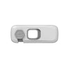 White child safety cabinet lock with a 360-degree rotating mechanism.