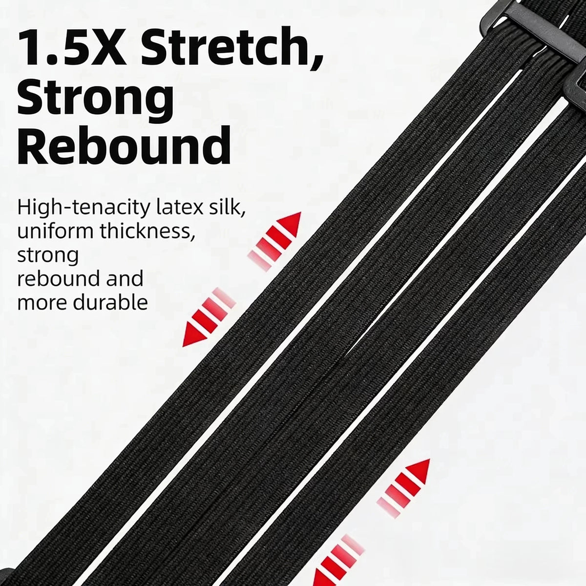Heavy-Duty Motorcycle Luggage Strap with Elastic Helmet Net