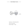925 Sterling Silver Moissanite Bowknot Stud Earrings
