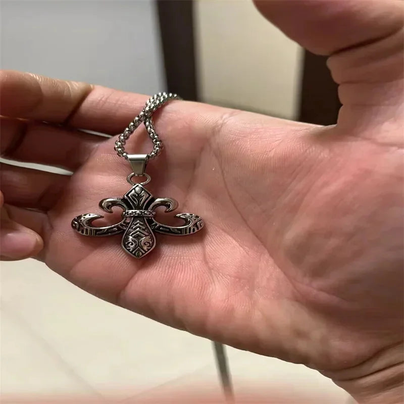 Vintage Cross Pendant Necklace