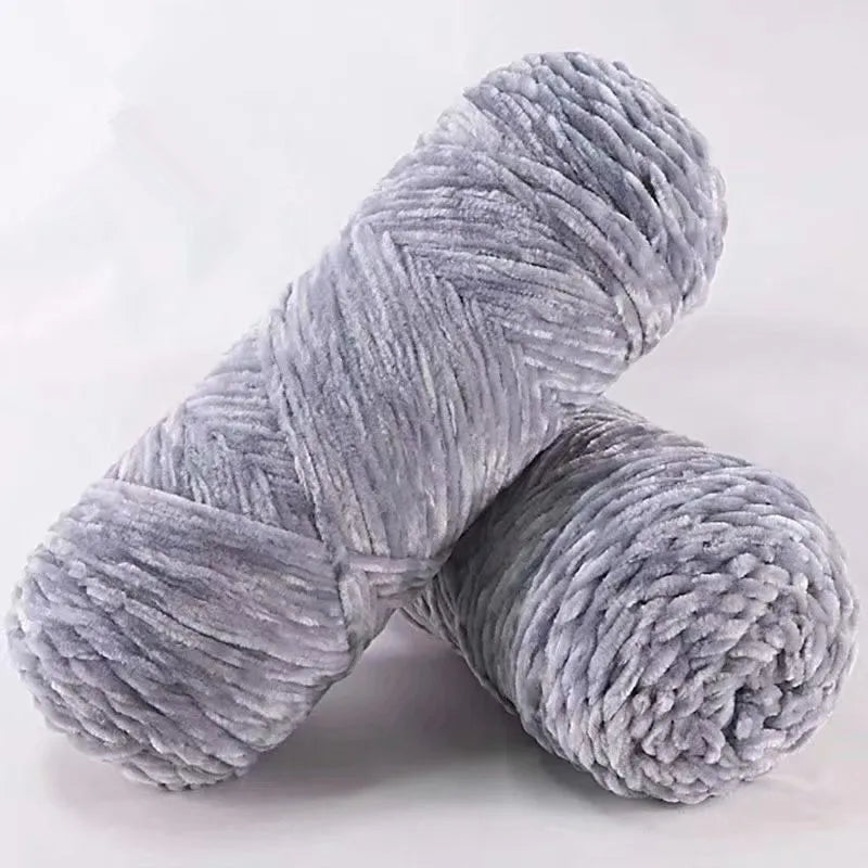 Soft Chenille Yarn for Knitting and Crochet
