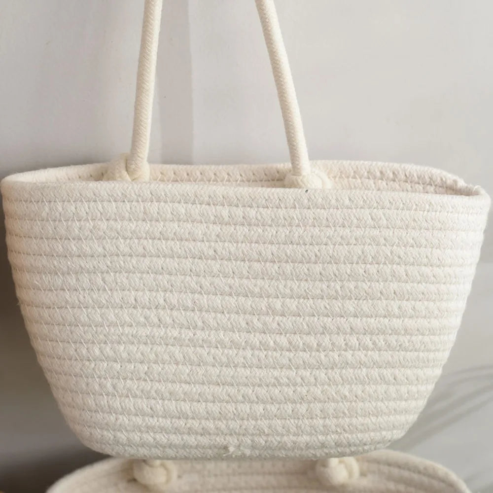 Handwoven 3-Tier Hanging Storage Basket