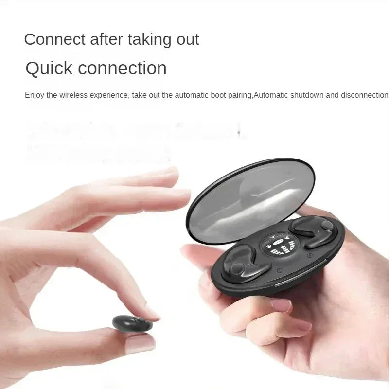 Invisible TWS Bluetooth Earbuds with Charging Case