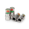 Tire Pressure Monitoring Valve Caps with Color Alert Indicators (4-Pack)