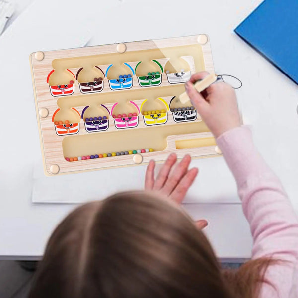 Magnetic Color & Number Maze Activity Board