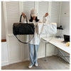 Crocodile Grain Large Capacity Travel Duffle Bag