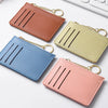 Slim Zippered Card Wallet for Women - Compact Multi-Slot Purse