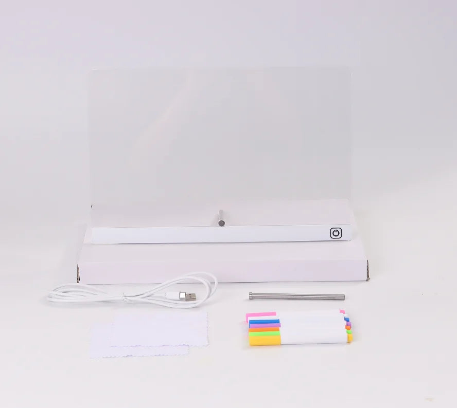 Glow Art LED Drawing Board with 7 Colors and 3 Light Modes
