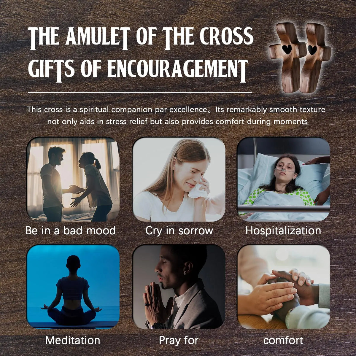 Handmade Pocket Prayer Cross for Comfort and Reflection
