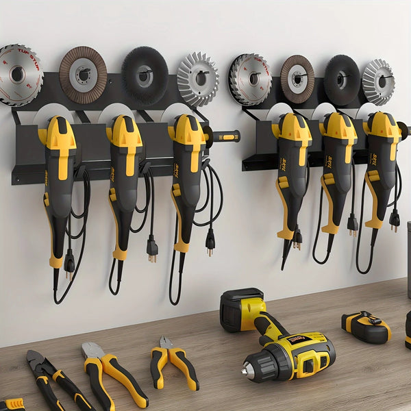 Heavy-Duty Wall-Mounted 3-Tier Tool Storage Rack
