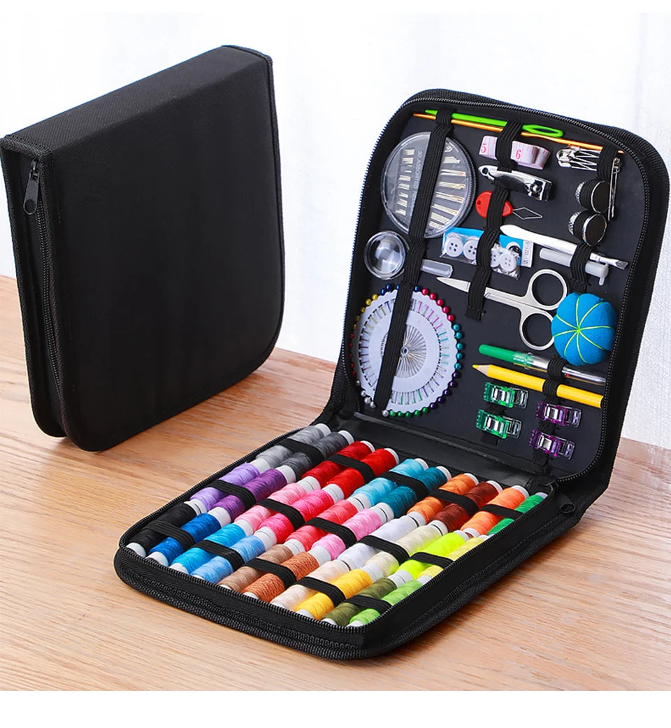 Complete Sewing Kit with Threads, Needles, and Accessories
