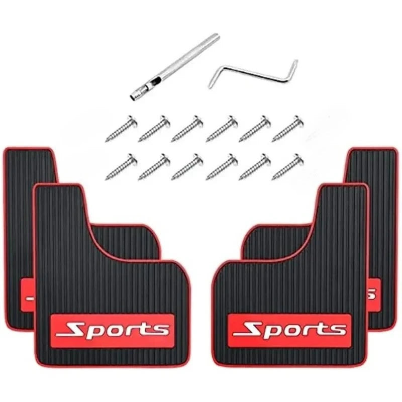 Universal Mud Flaps for Trucks, SUVs & RVs – Durable Rubber Splash Guards