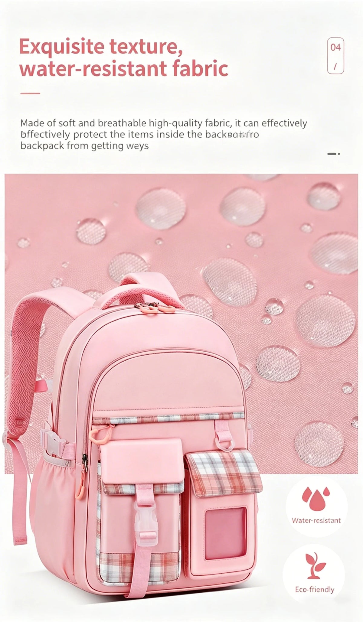 Lightweight Kids Backpack with Spine Protection