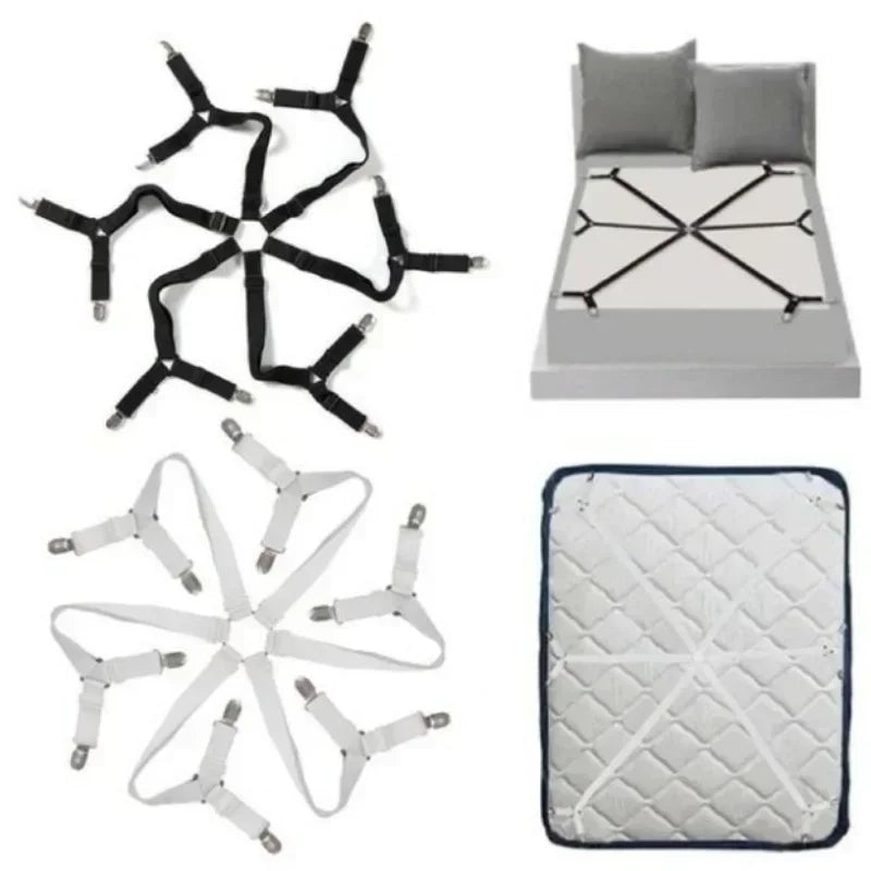 Adjustable Elastic Bed Sheet & Cover Clips