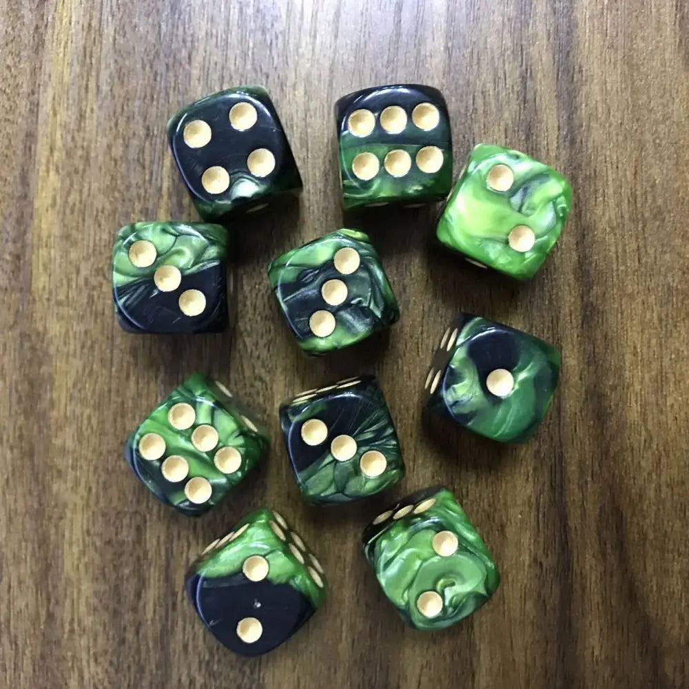 Translucent Colored Acrylic Dice Set for Tabletop Games