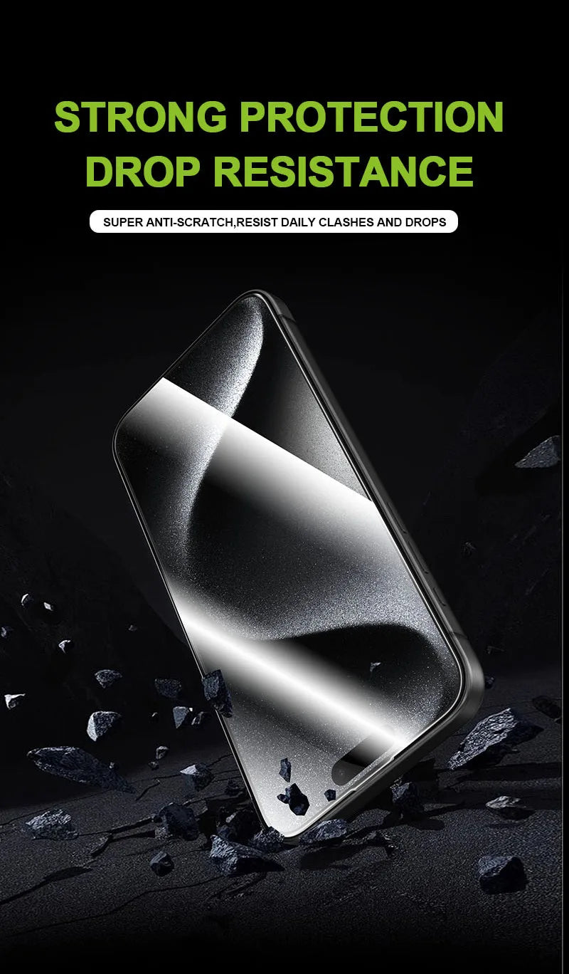 Privacy Screen Protector for iPhone with Auto Dust Removal