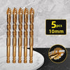 Carbide Four-Blade Serrated Drill Bit Set 6-10mm for Tile, Ceramic, and Stone