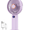 Portable Rechargeable Handheld Fan with Digital Display