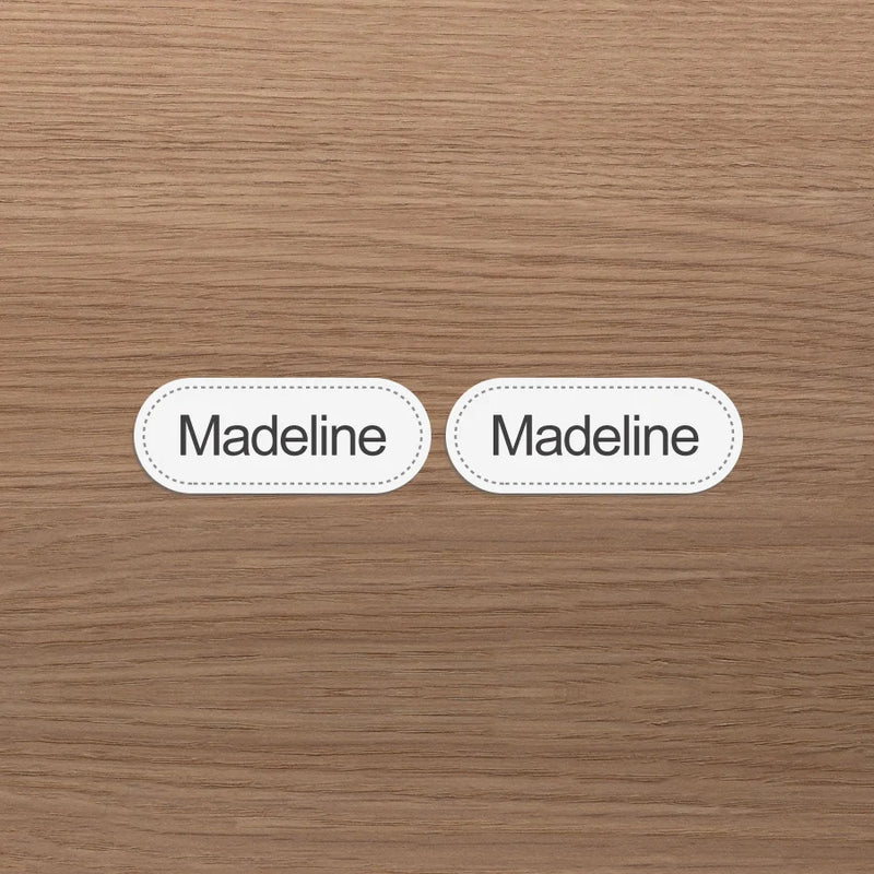 Washable Iron-On Name Labels for Kids' Clothing