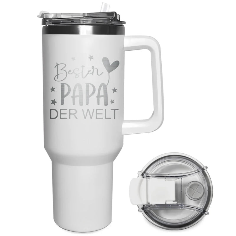 40oz Isolierter Edelstahl-Tumbler mit Deckel