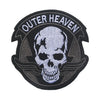 Black embroidered patch featuring a white skull with wings and the text OUTER HEAVEN