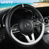 Premium Napa Leather Steering Wheel Cover – Universal Fit, All-Season Comfort