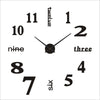 Modular 3D Number Wall Clock with Silent Movement