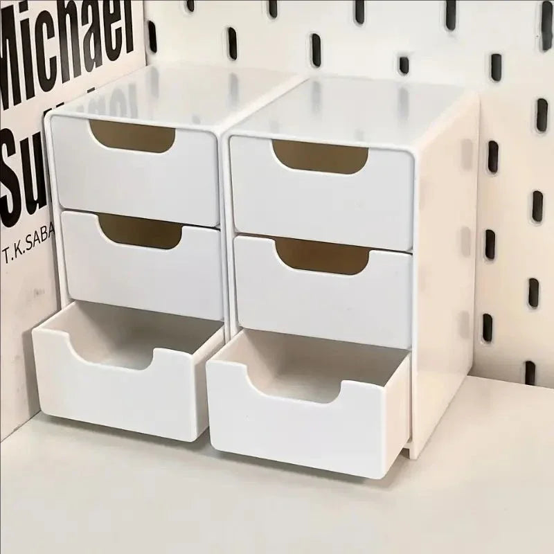 Organizador de Escritorio de 3 Niveles con Cajones