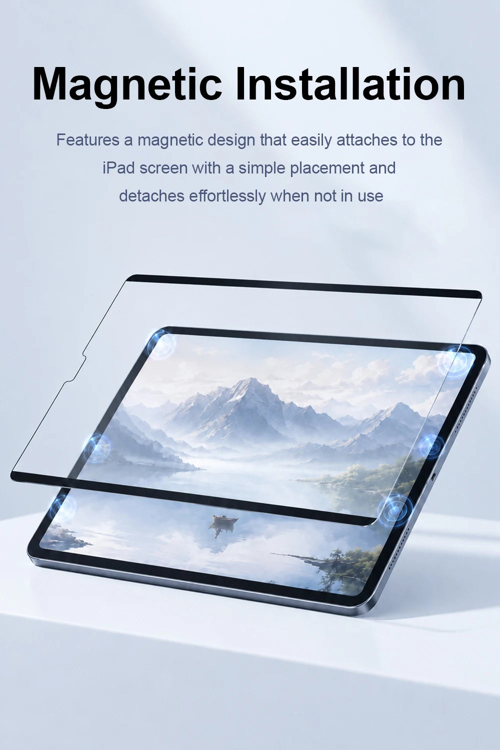 Magnetic Removable Matte Screen Protector for iPad