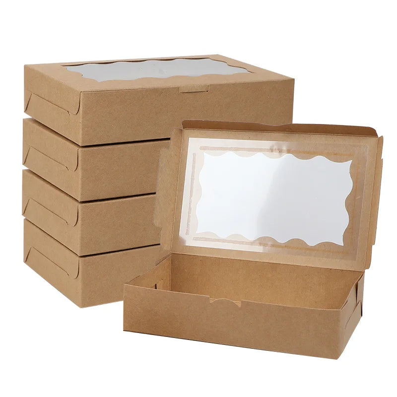 Kraft Paper Gift Boxes with Window