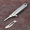 Compact Stainless Steel Folding Knife with Keychain
