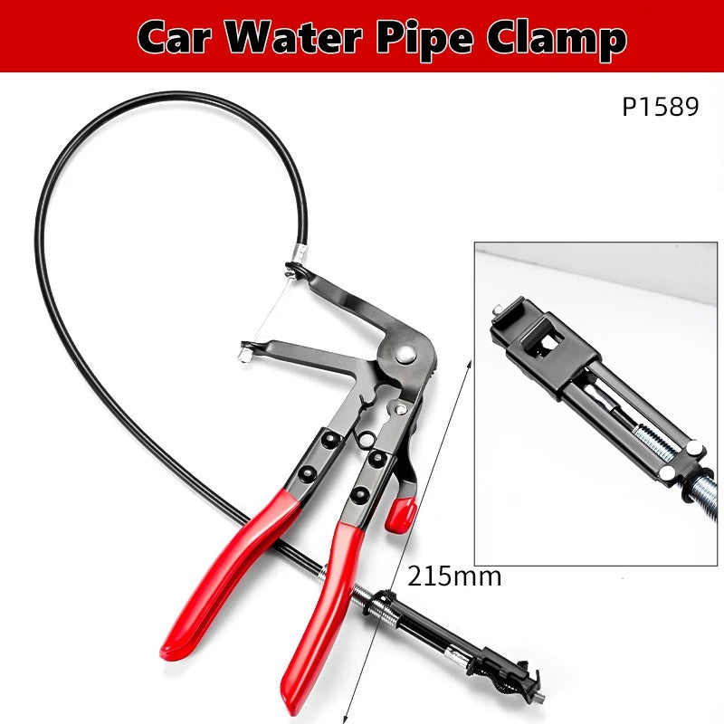 Long Reach Hose Clamp Pliers Set for Fuel, Oil, Water, and Radiator Hoses