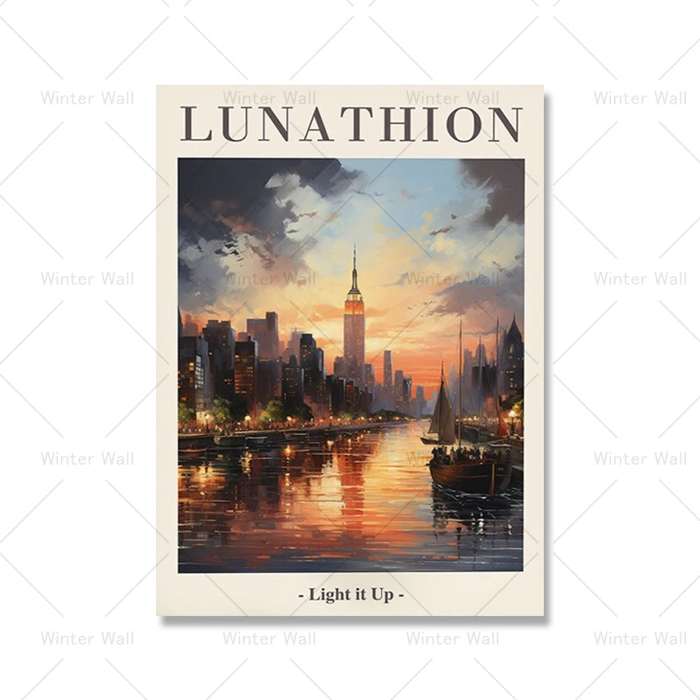 Sarah J. Maas Fantasy Landscape Canvas Wall Art