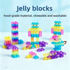 Squishy Jelly Building Blocks – Soft, Stretchy Sensory Toy Set