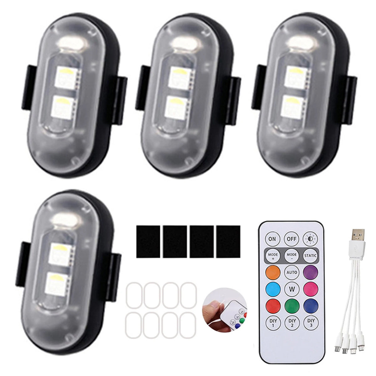 Wireless LED Strobe Lights with Remote Control