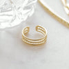Adjustable Geometric Toe Ring