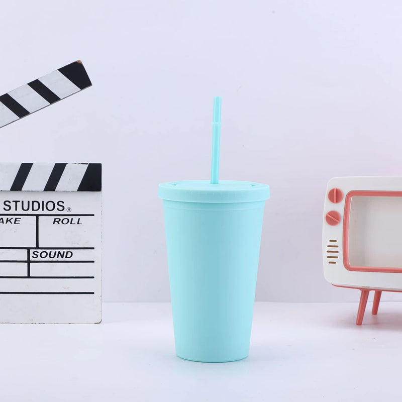 Personalized 16oz Matte Acrylic Tumbler with Lid and Straw