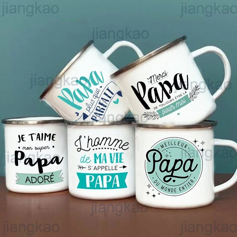 French-Style Enamel Camping Mug