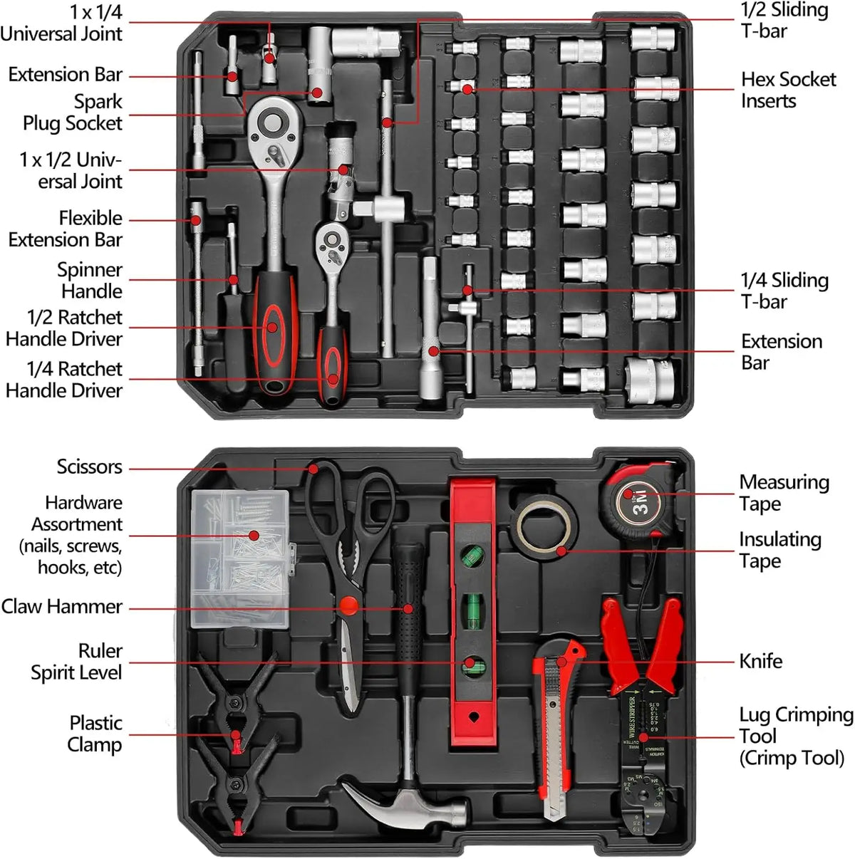 Complete 799-Piece Mechanic Tool Set with Rolling Aluminum Case