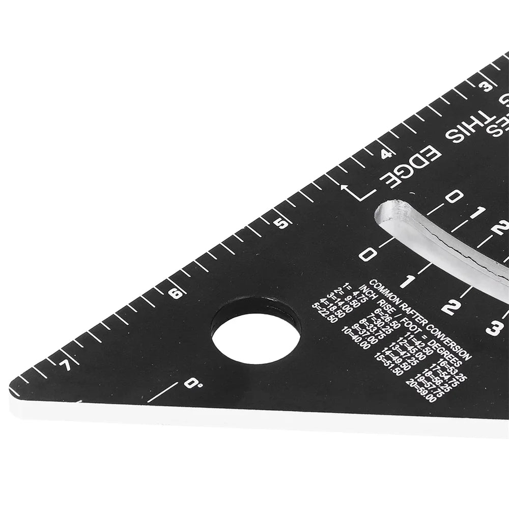 Adjustable Aluminum Alloy Triangle Ruler for Woodworking
