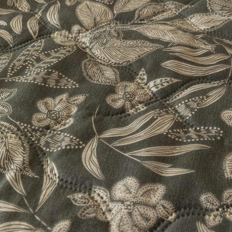Vintage Floral Quilted Throw Blanket