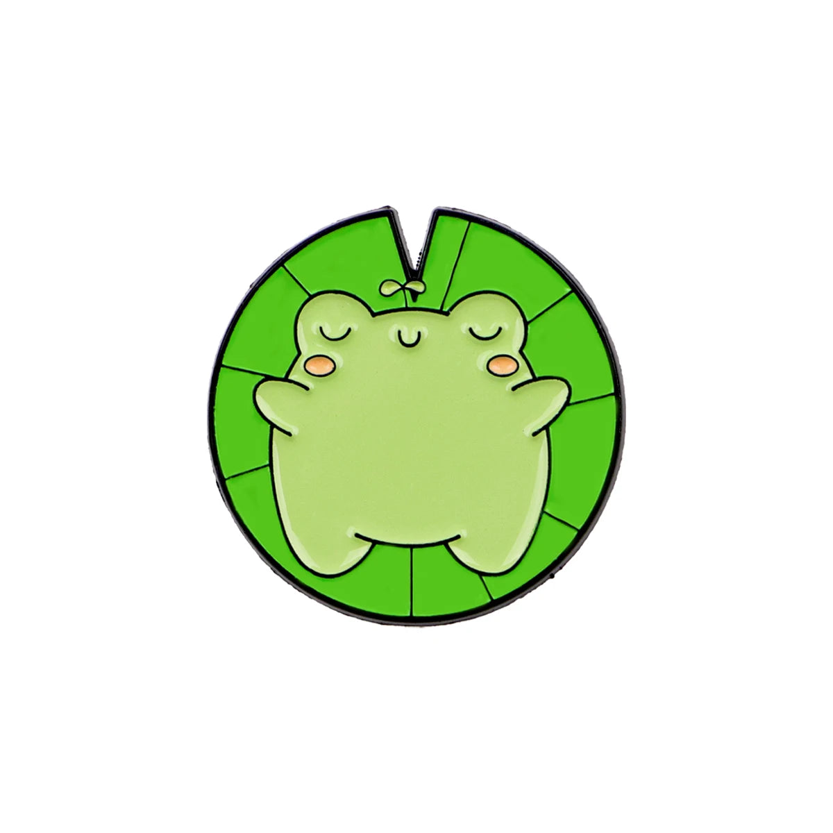 Cute Frog Enamel Pin with Sarcastic Quote