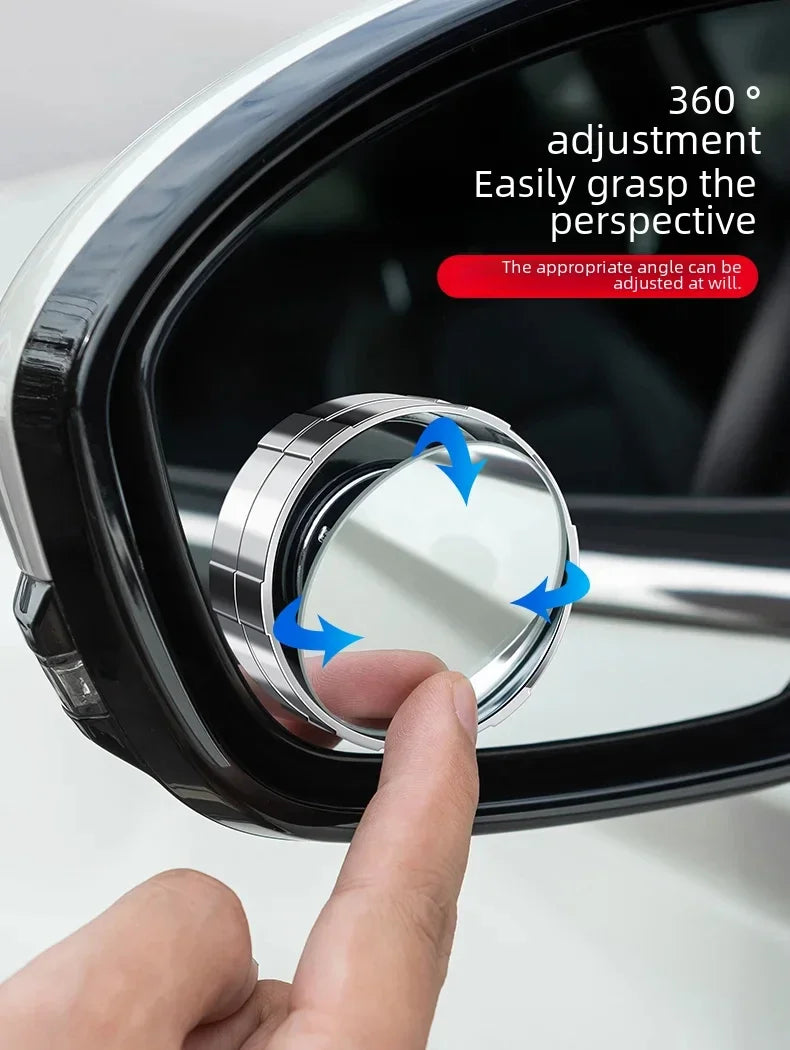 360° Rotating Car Blind Spot Mirrors with Suction Cup Mount